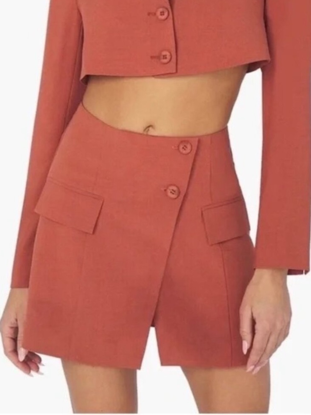WeWoreWhat Mini Suiting Skirt